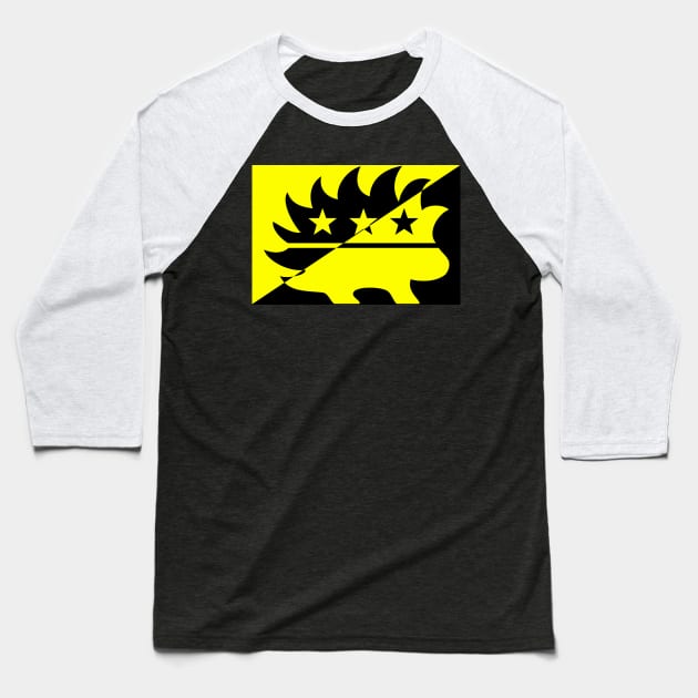 Anarcho-Capitalist - Porcupine Baseball T-Shirt by Malicious Defiance